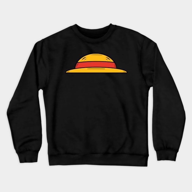 the straw hat Crewneck Sweatshirt by Rahmat Hids